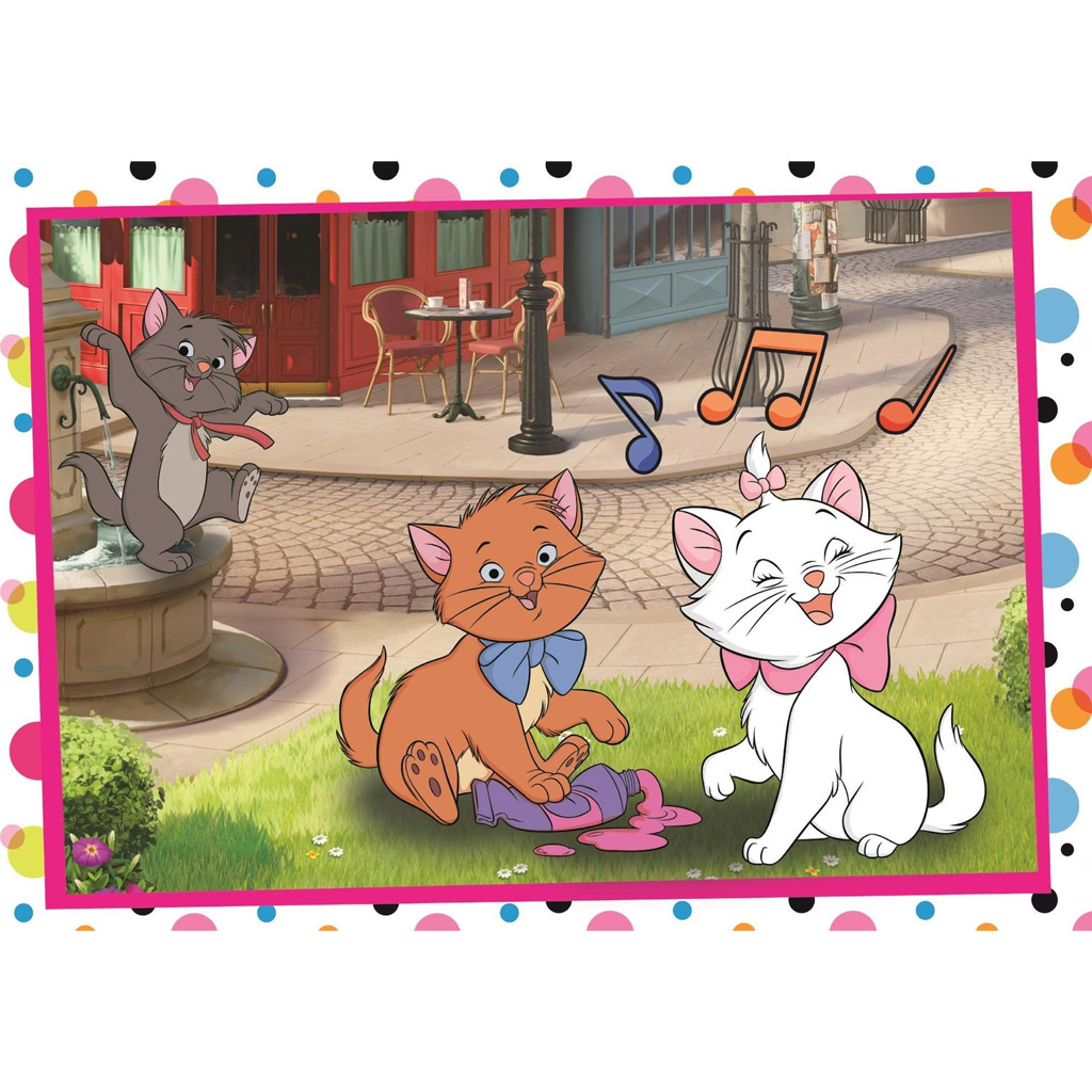 Disney Klasszisok 101 kiskutya és Macskarisztokraták 2x60db-os Supercolor puzzle - Clementoni kép 2