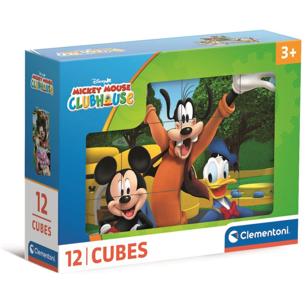 Mickey egér 12db-os mesekocka - Clementoni kép 1