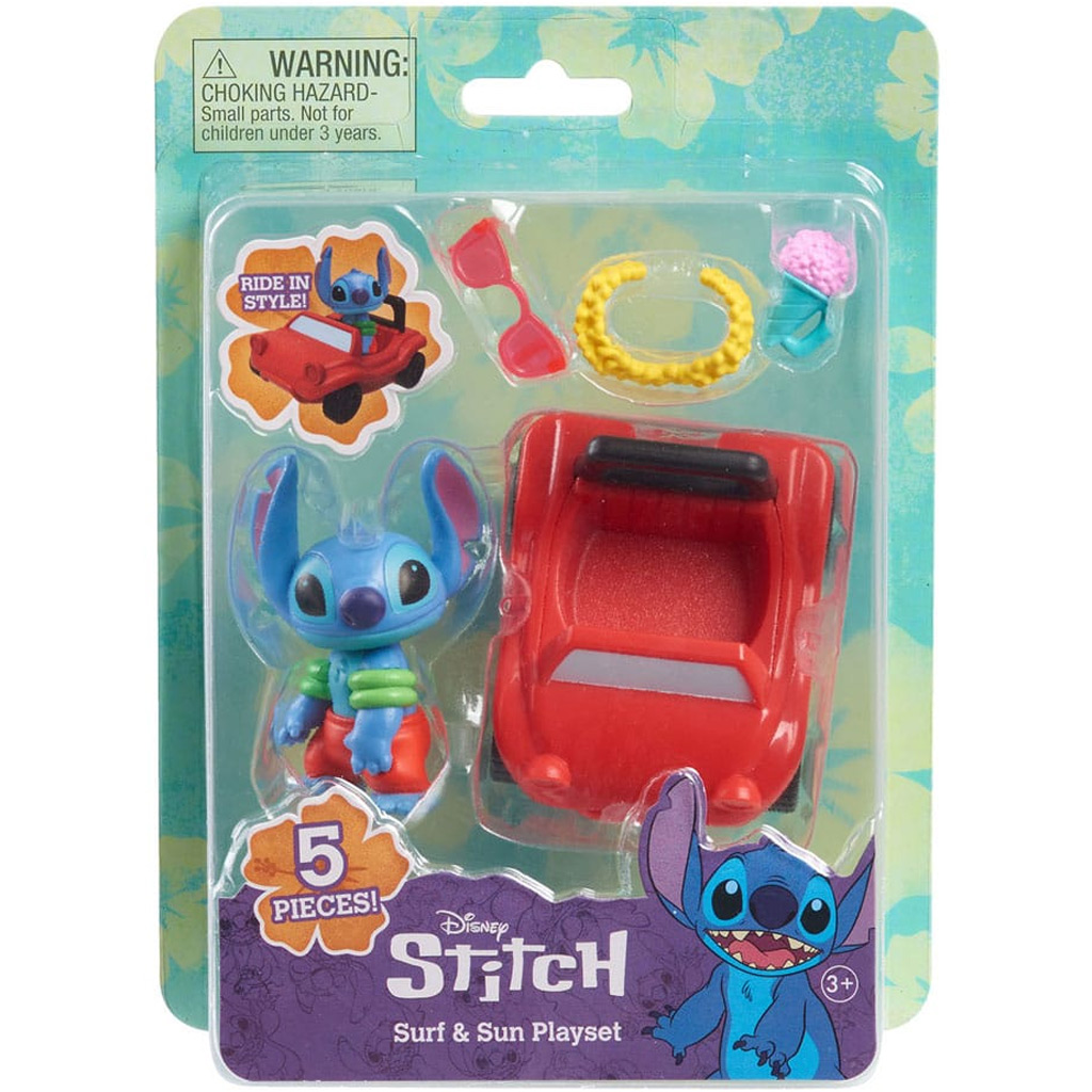 Stitch játékfigura autóval kép 1