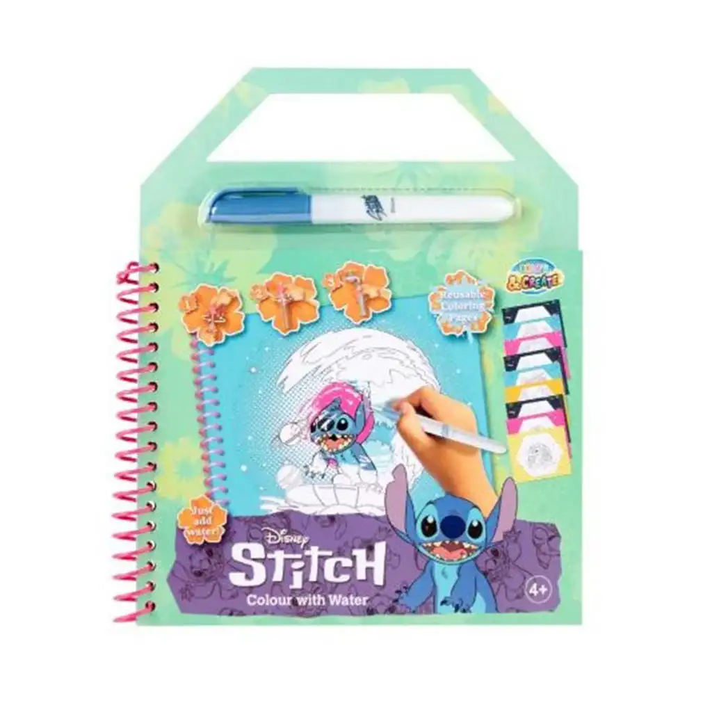 Canenco: Disney Stitch vízzel színezhető foglalkoztató füzet kép 1