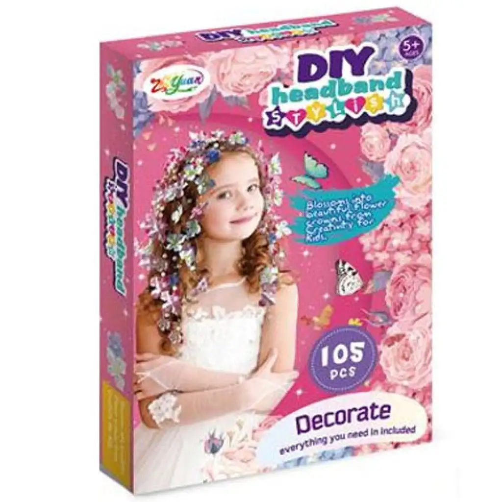 DIY Headband hajdíszítő szett 105db-os kép 1