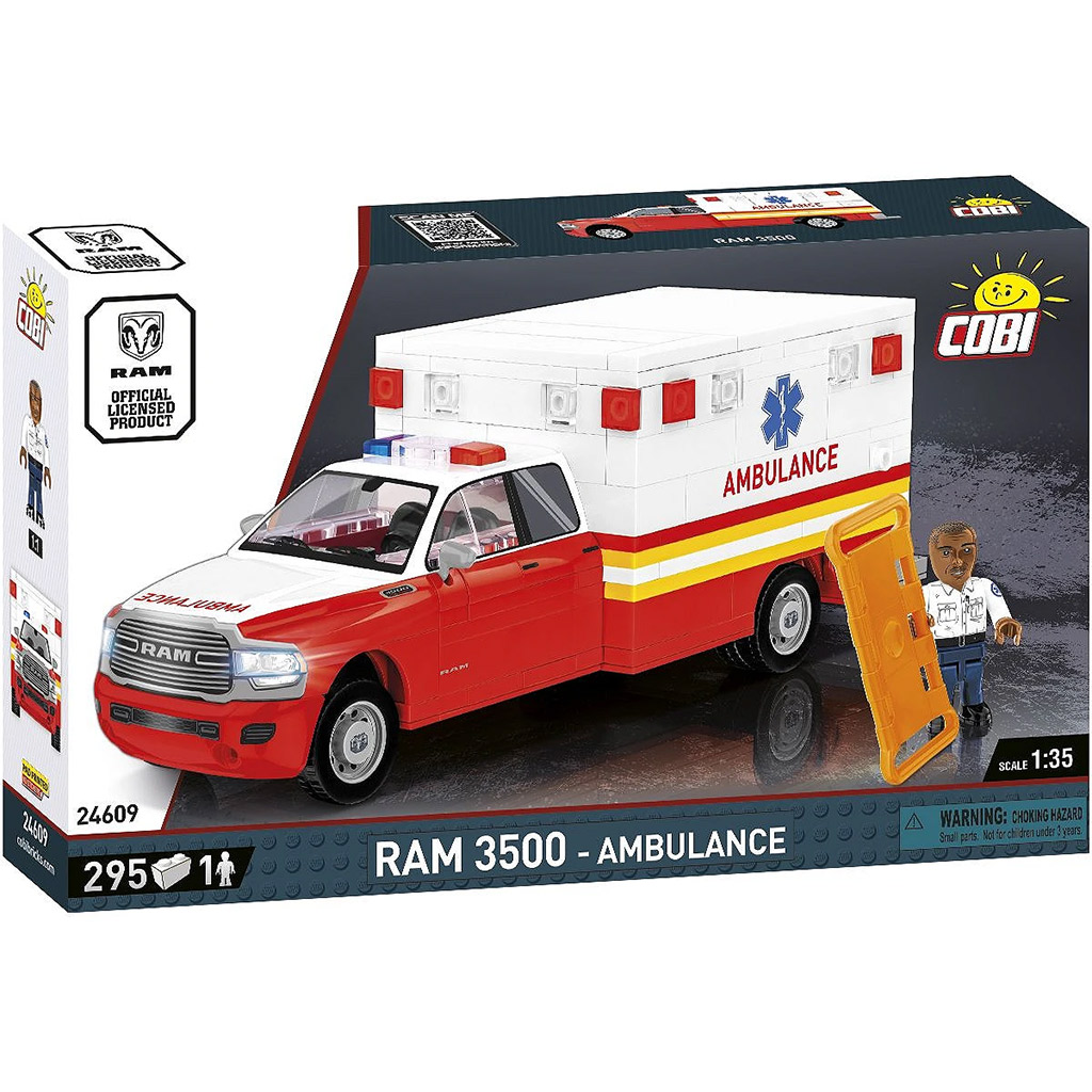 COBI: Dodge RAM 3500 mentőautó építőjáték (24609) kép 1