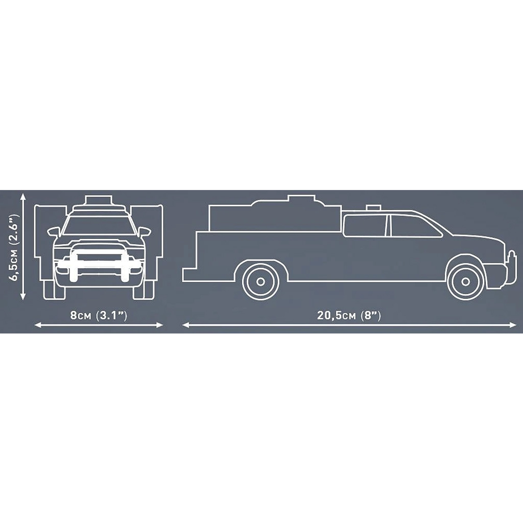 COBI: Dodge RAM 3500 tűzoltóautó építőjáték (24612) kép 5