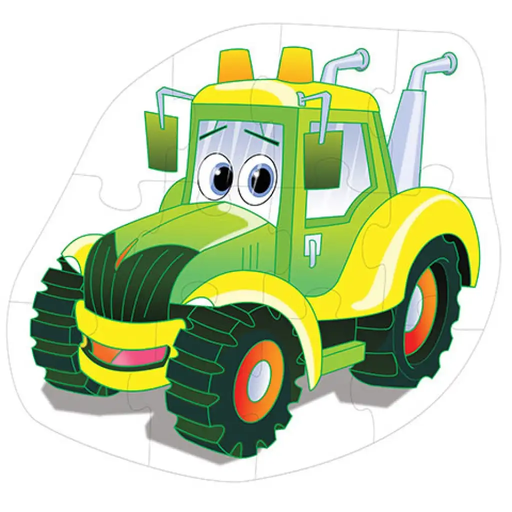 Traktor óriás padló puzzle 12db-os kép 2