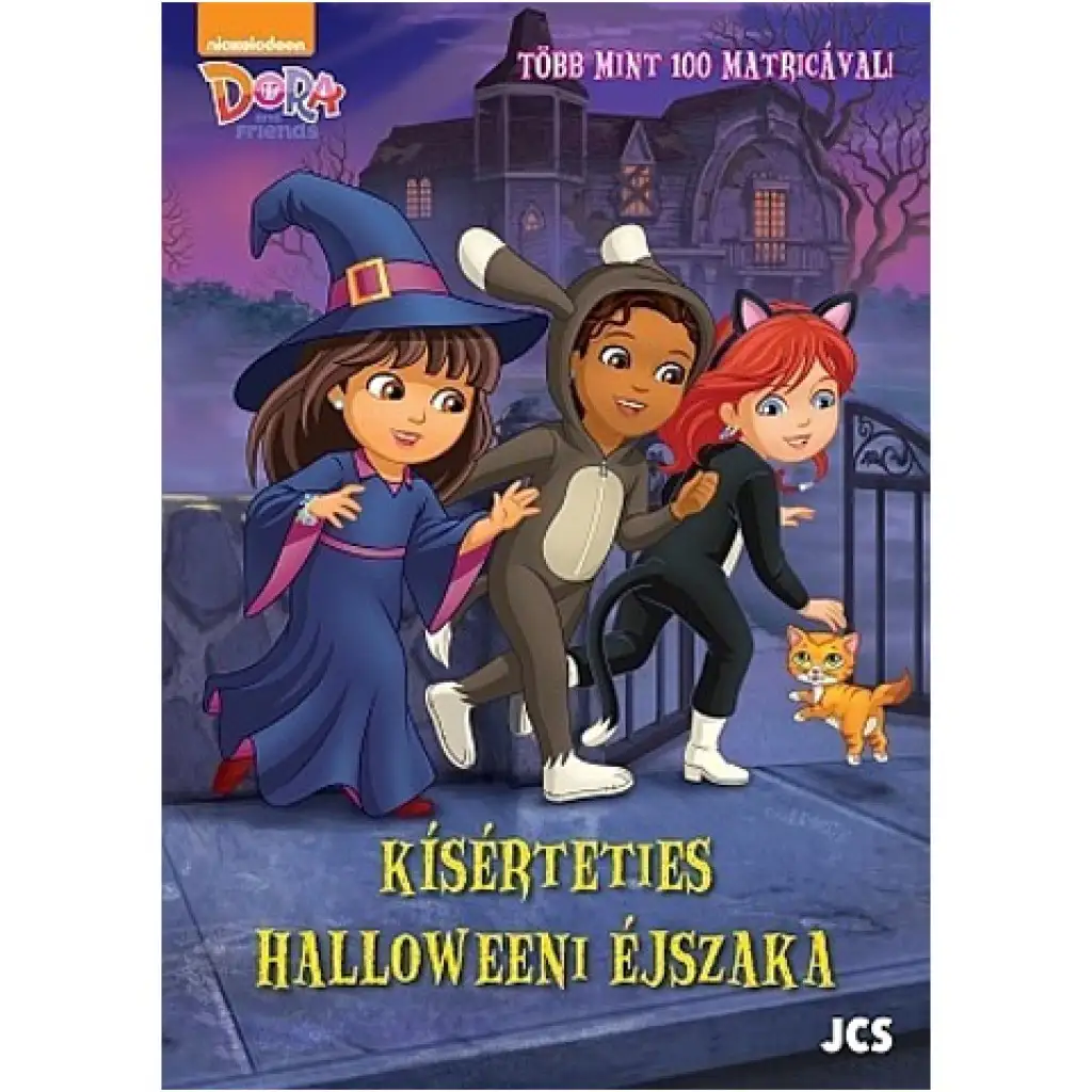 Dóra és barátai: Kísérteties Halloweeni éjszaka matricás mesekönyv kép 1