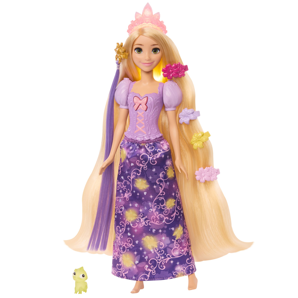 Disney Hercegnők Aranyhaj varázs baba kiegészítőkkel - Mattel kép 2