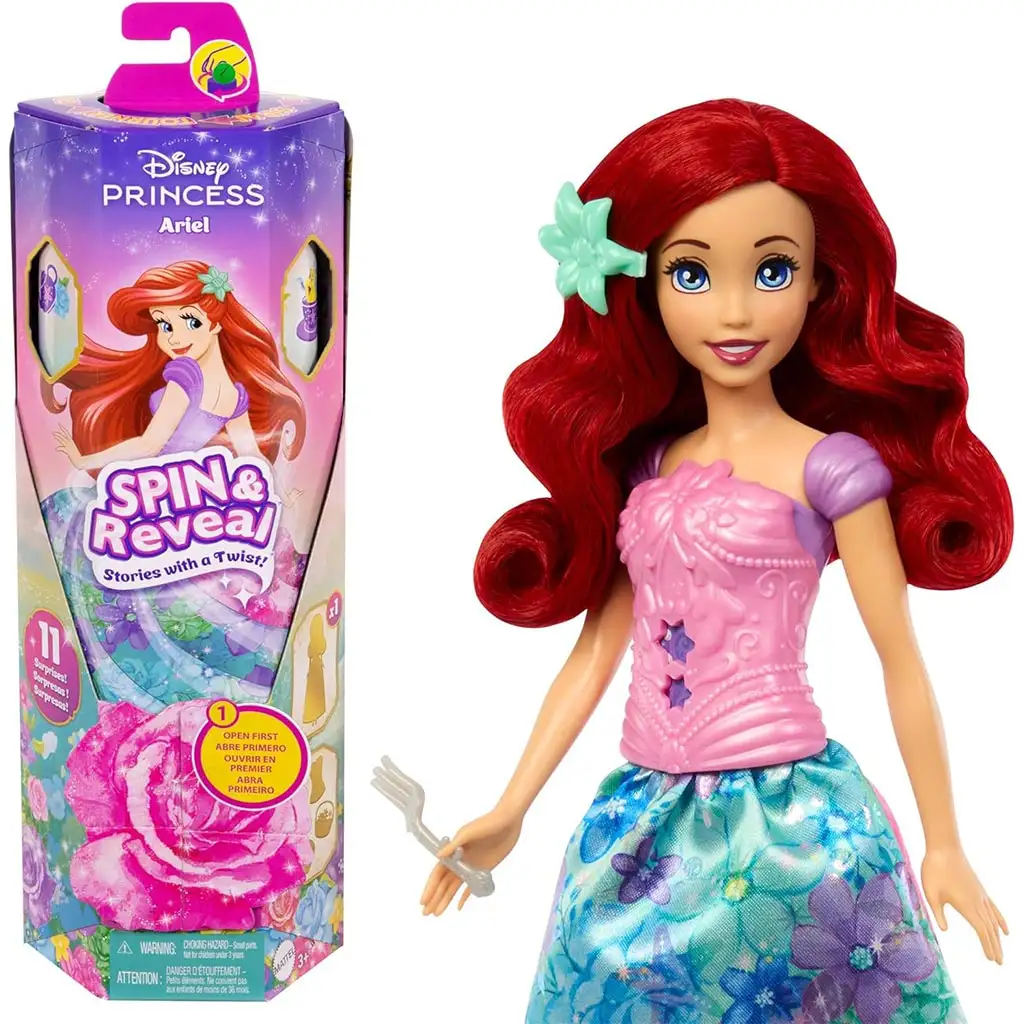 Disney Hercegnők: Varázslatos Meglepetés Ariel baba - Mattel kép 1