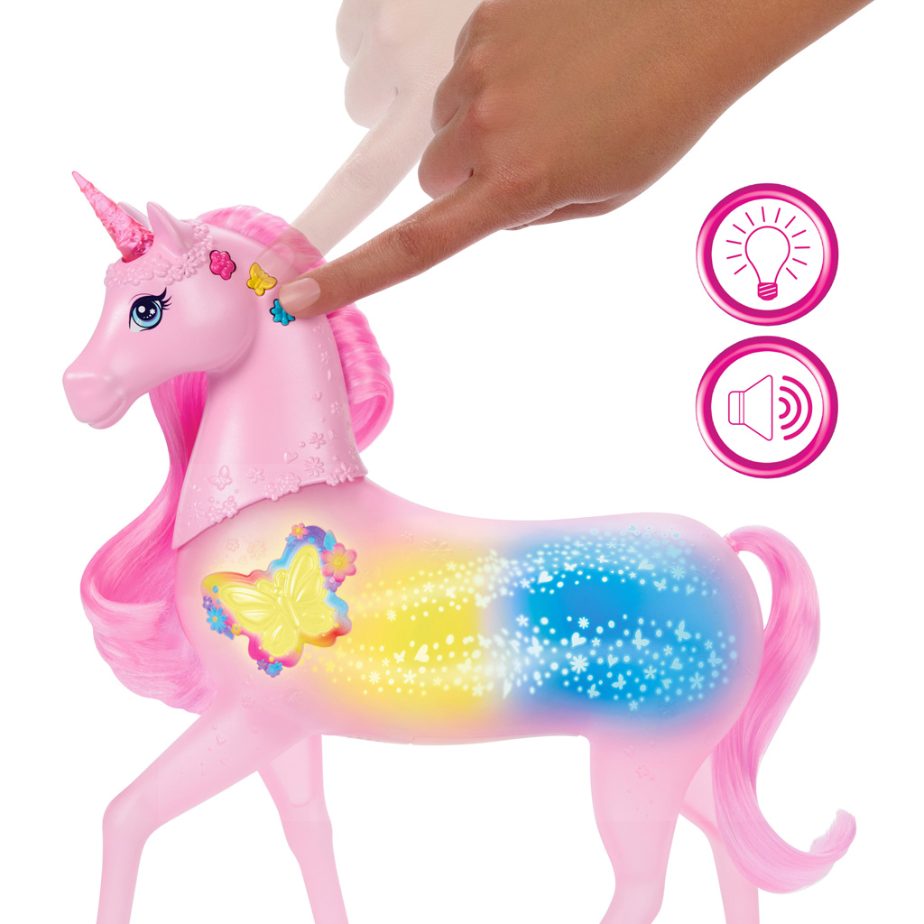 Barbie Dreamtopia: Pillangóvarázs unikornis - Mattel kép 3