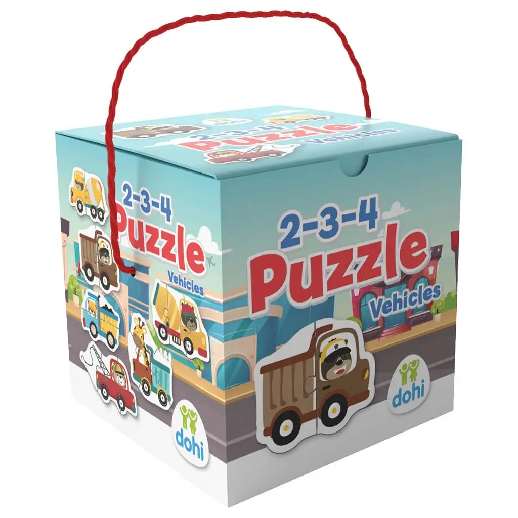 2-3-4 Darabos Puzzle - Járművek kép 1