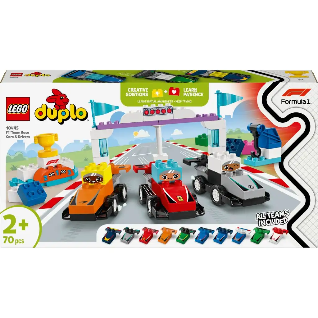LEGO® DUPLO®: F1® versenyautók és pilóták (10445) kép 1