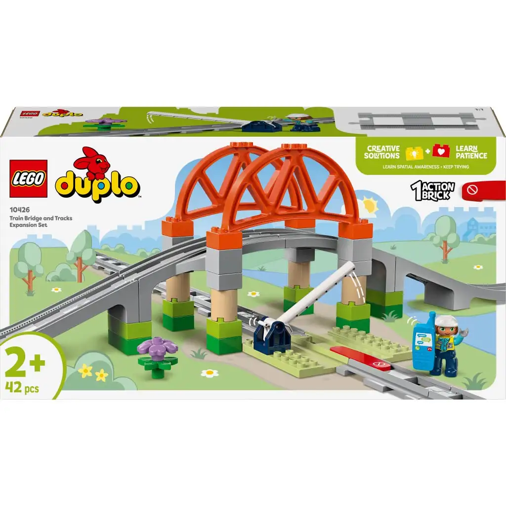 LEGO® DUPLO®: Vasúti híd és sínek kiegészítő szett (10426) kép 1