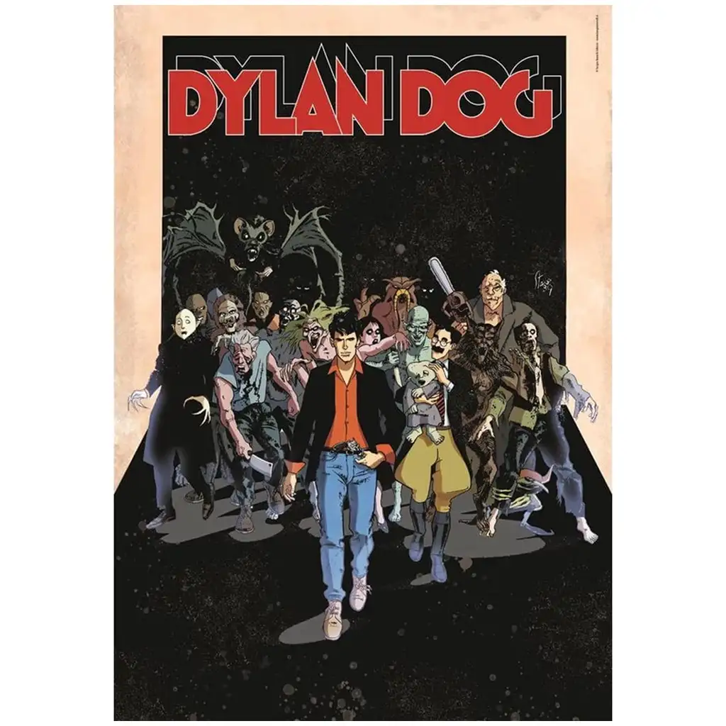 Dylen Dog képregényes HQC 1000 db-os puzzle poszterrel - Clementoni kép 2