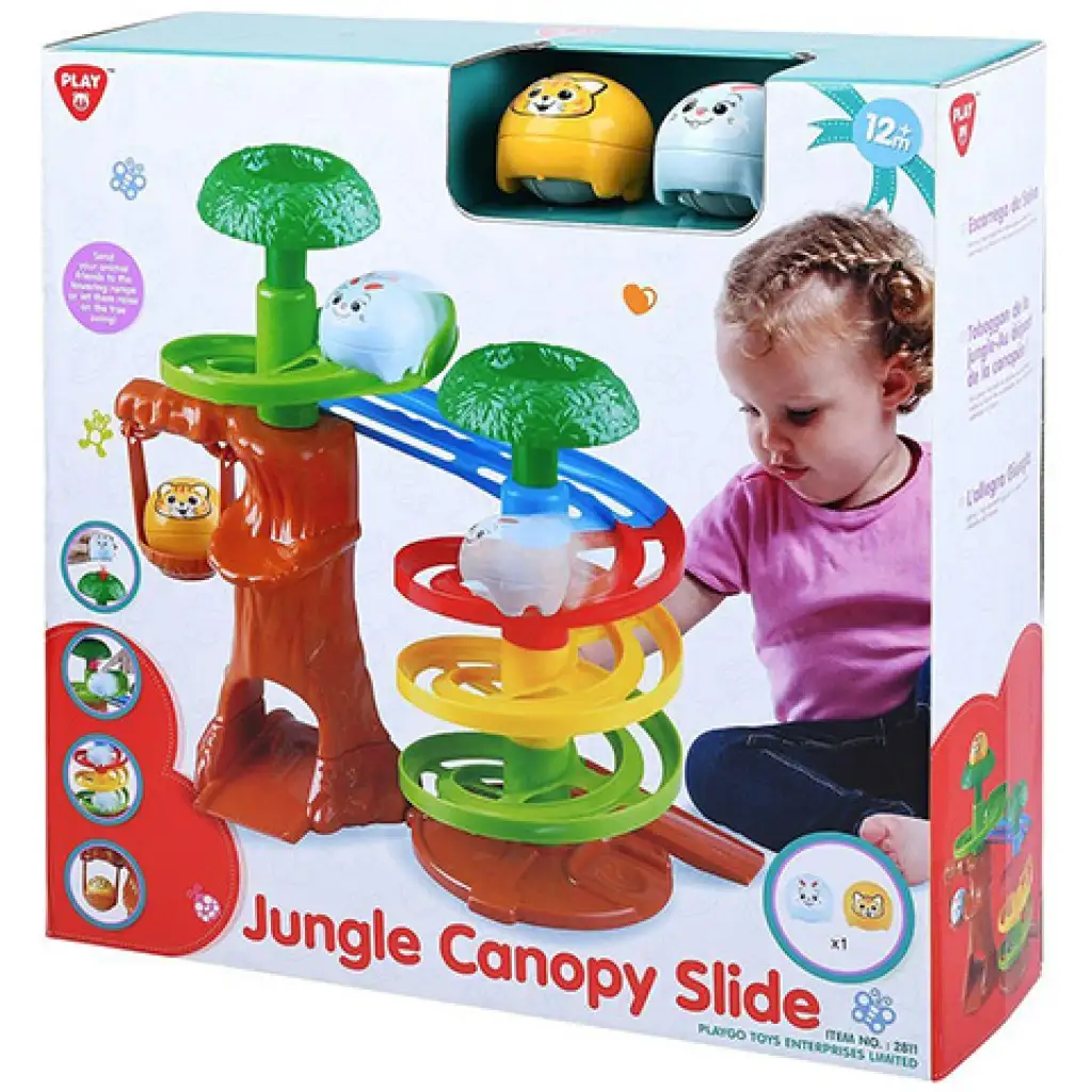 Playgo: Dzsungel állatos golyópálya kép 1