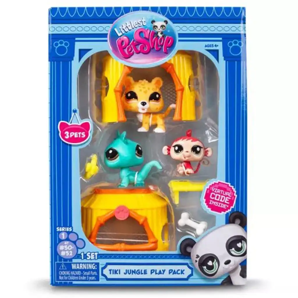 Littlest Pet Shop: 3db-os figura csomag 1. széria - Dzsungel kép 1