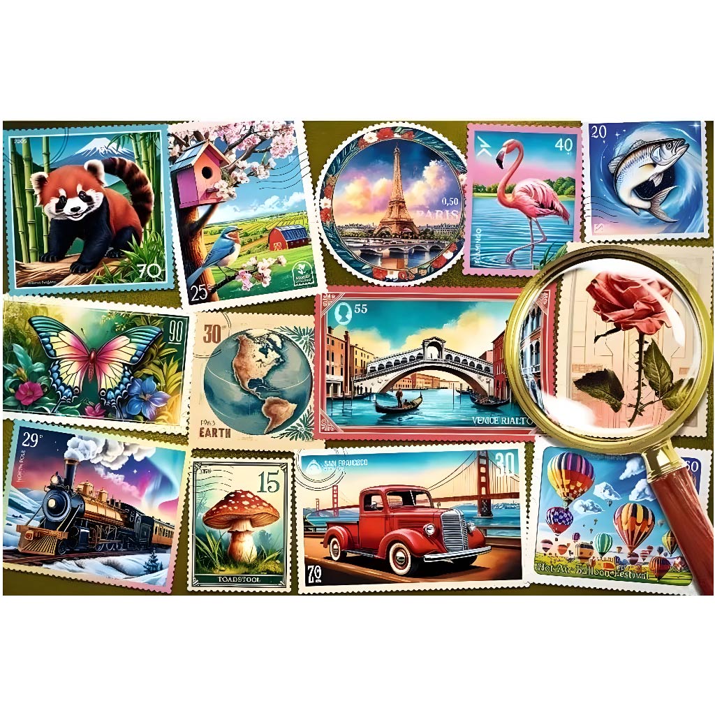 Bélyeggyűjtemény Easy Piece 300db-os puzzle - Trefl kép 2