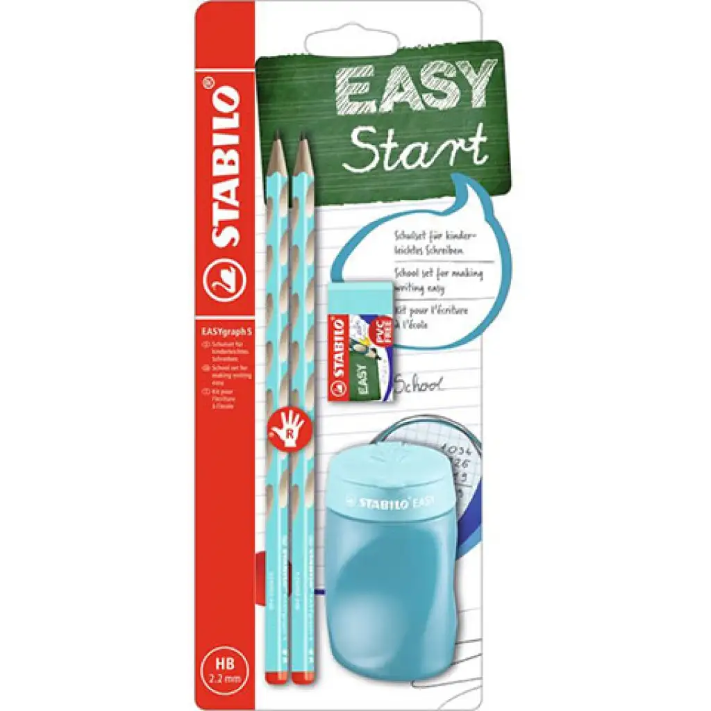 Stabilo: EASYgraph S kék iskolai írószer szett jobbkezes kép 1