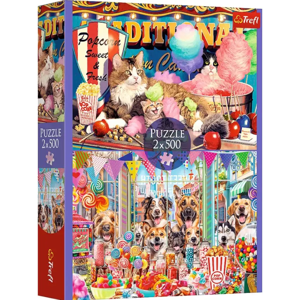 Édesszájú állatok 2x500db-os puzzle - Trefl kép 1