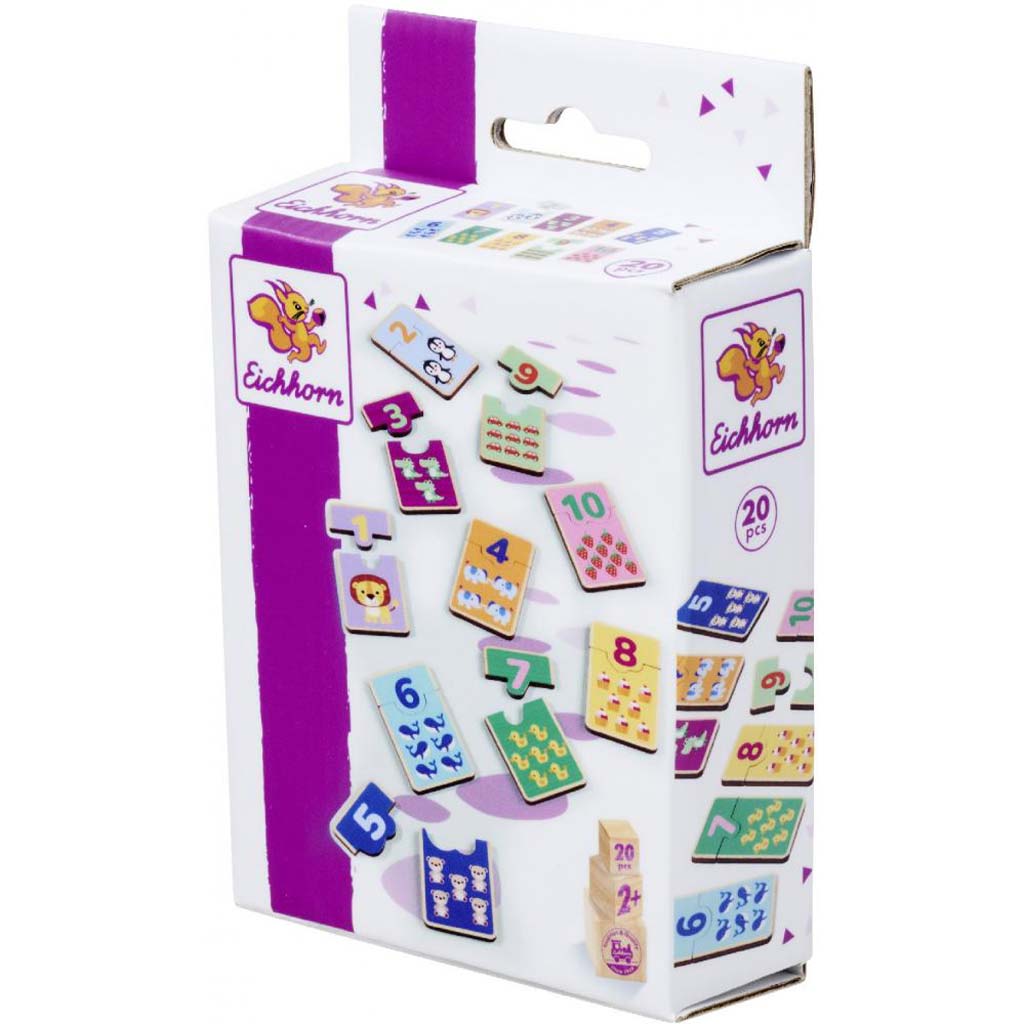 Eichhorn: Fa Számos Puzzle – Állatos párosító játék - Simba Toys kép 1