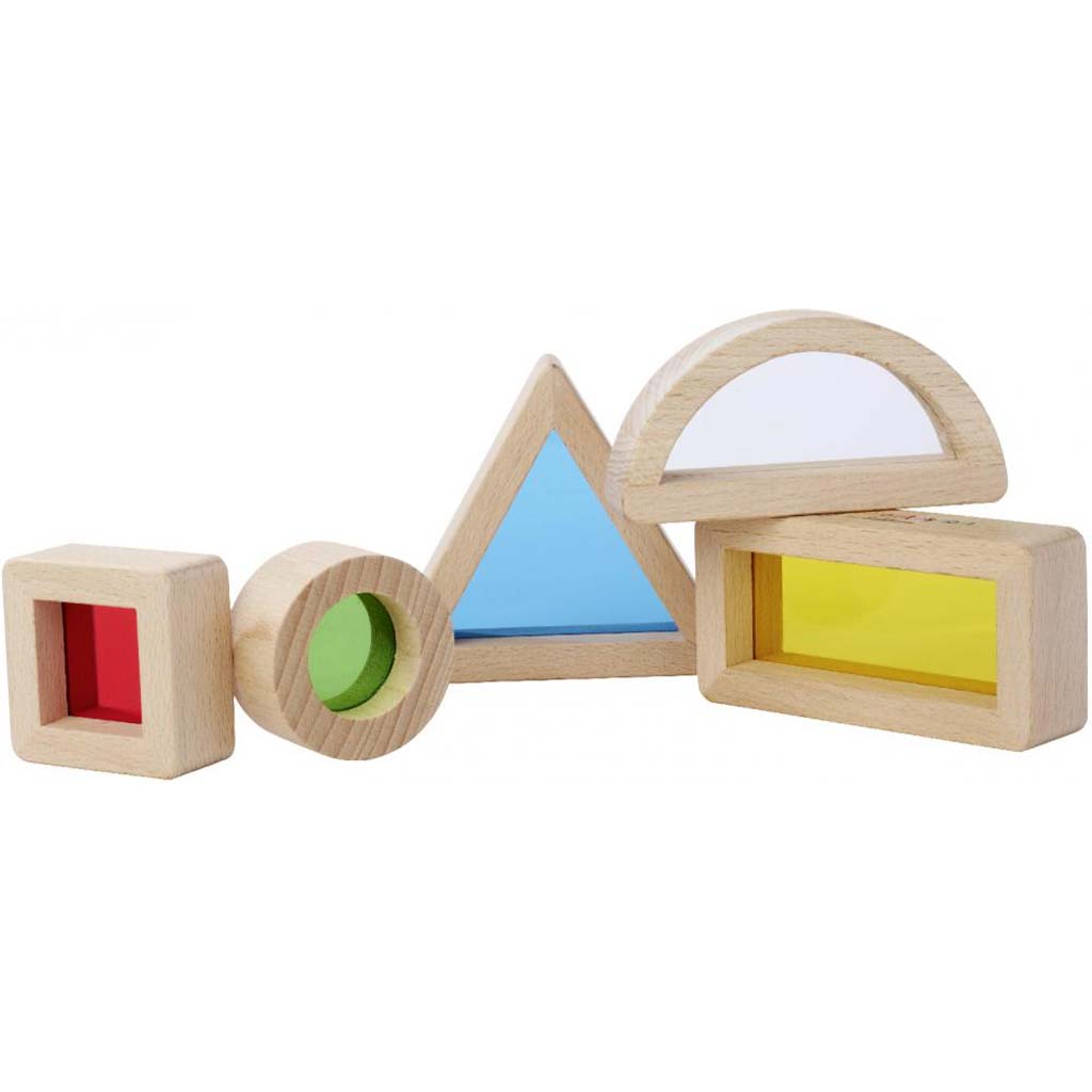 Eichhorn: Fa Montessori Színes Ablakos Formák – Érzékelésfejlesztő építőszett - Simba Toys kép 2
