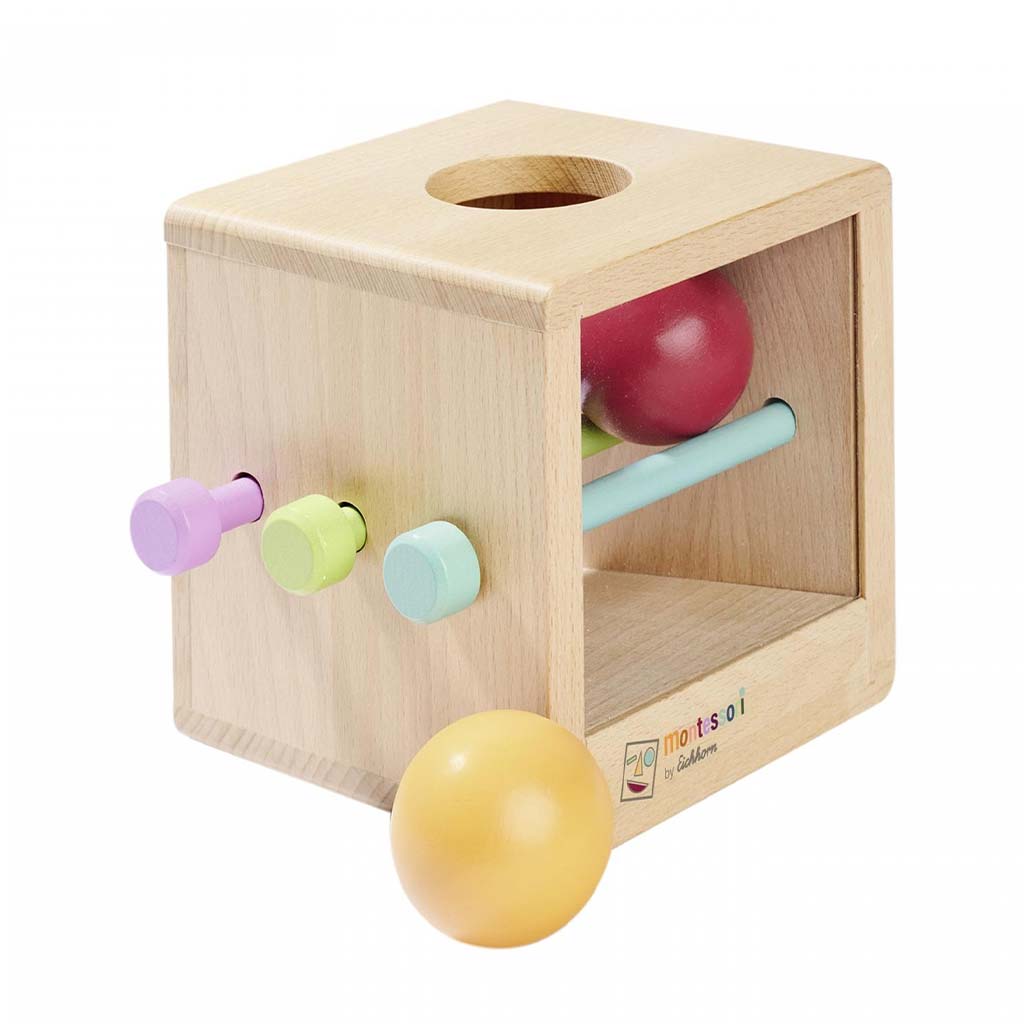 Eichhorn: Montessori Fa Golyóbedobó Doboz – Készségfejlesztő játék a legkisebbeknek - Simba Toys kép 2