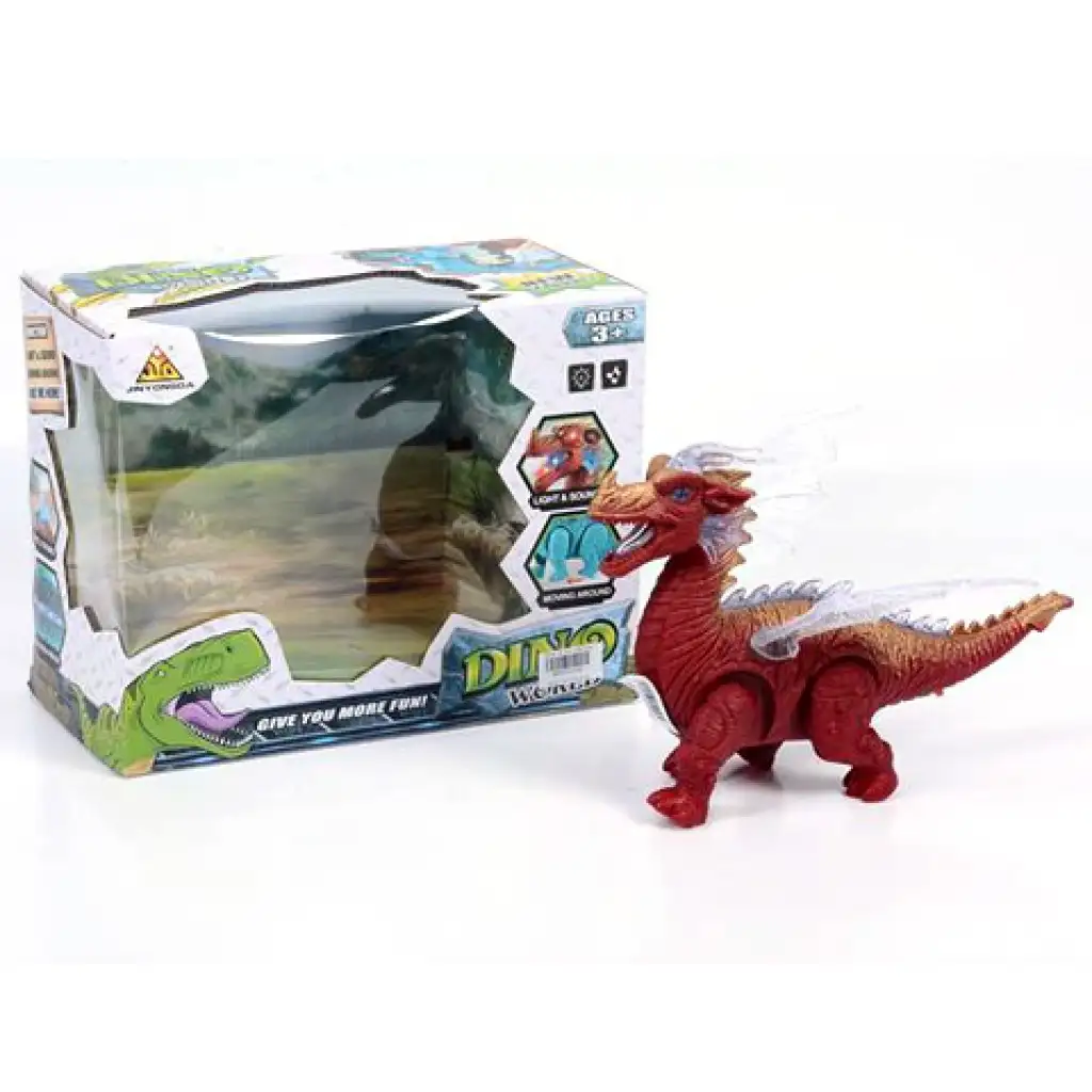 Elemes sárkány figura fénnyel 25cm kép 1