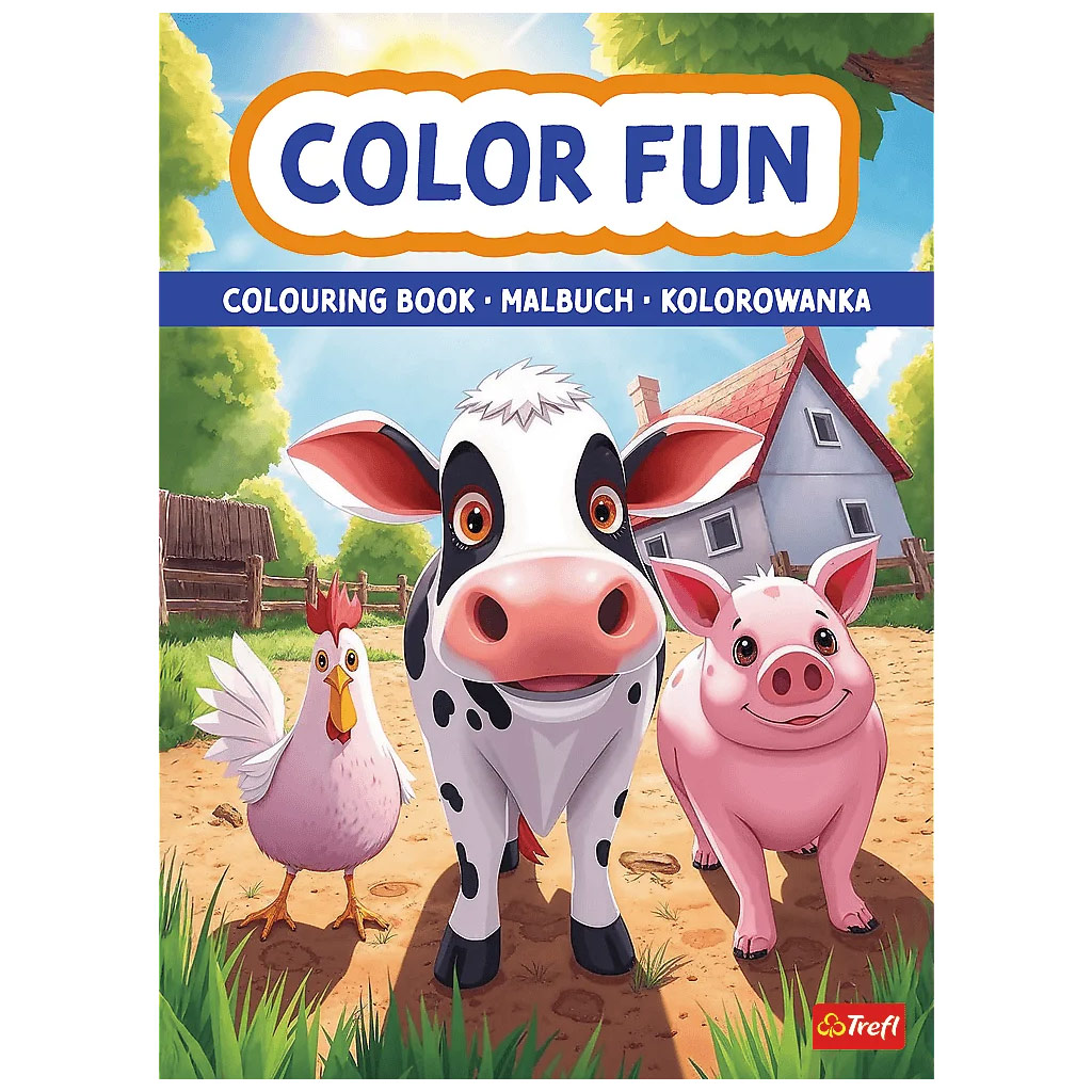 Vidám farm állatok kifestőkönyv - Trefl kép 1