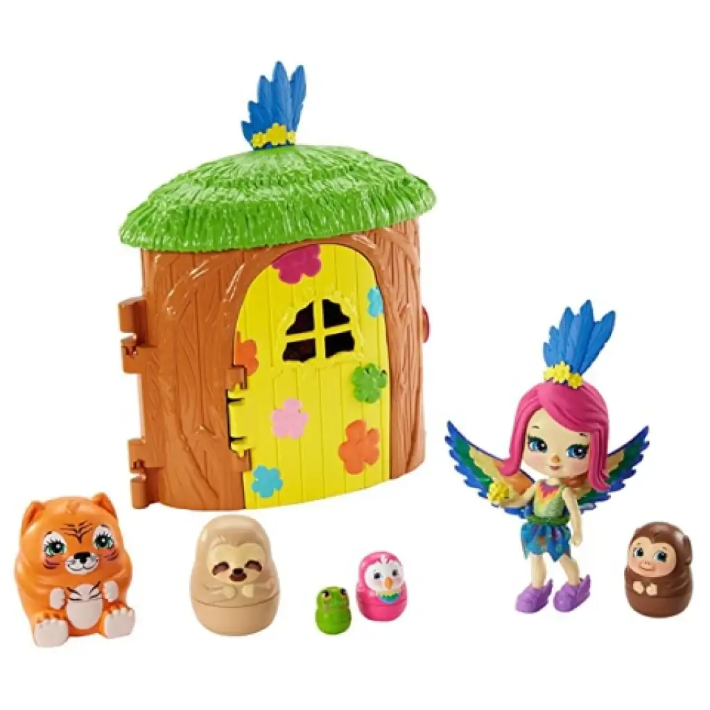 Enchantimals: Telis-Tele Kuckó papagájlak szett - Mattel kép 2