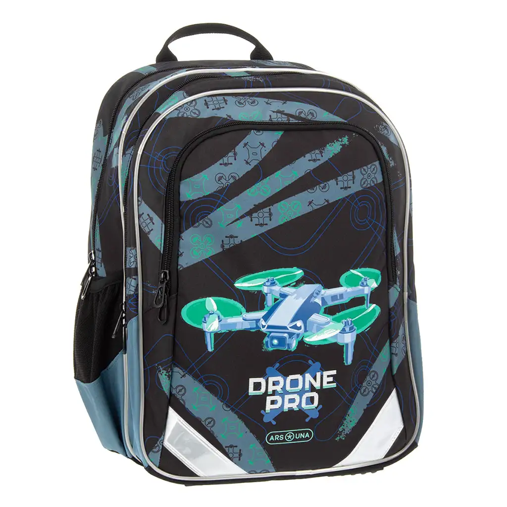 Ars Una: Drone Pro ergo-fit lekerekített iskolatáska, hátizsák 34x40x21cm kép 1
