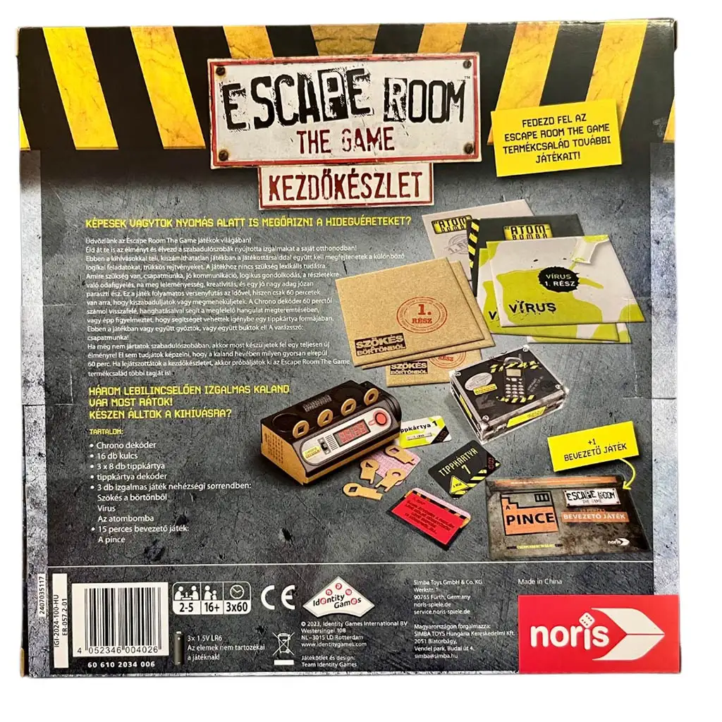 Escape Room: The Game kezdőkészlet társasjáték - Simba Toys kép 2