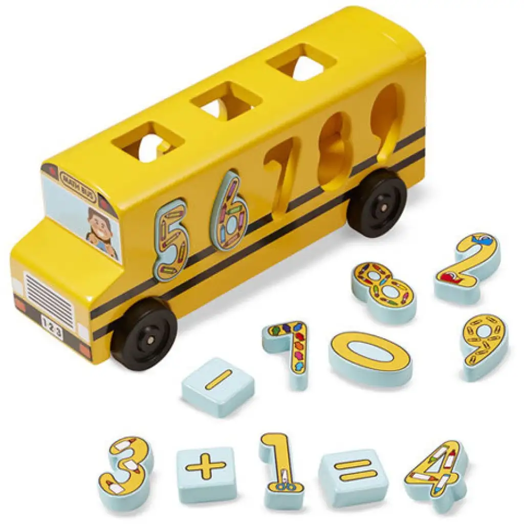 Fa formarendező iskolabusz számokkal - Melissa & Doug kép 2