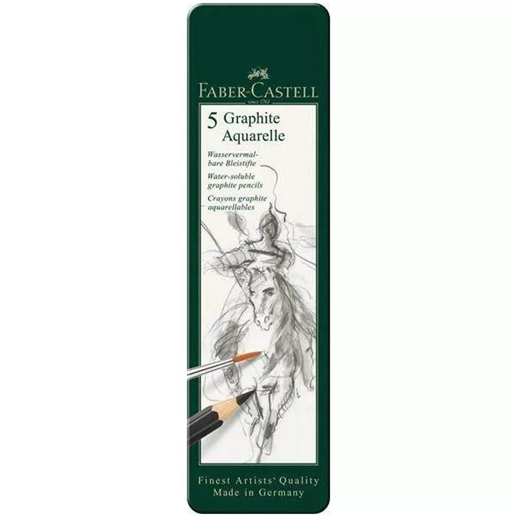 Faber-Castell: Akvarell grafitceruza készlet fém dobozban 5db-os kép 1