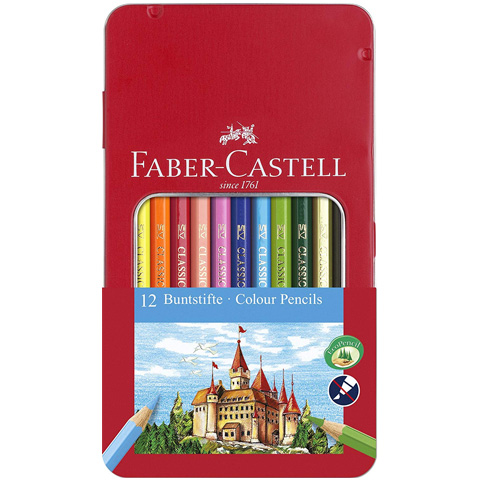 Faber-Castell: Színes ceruza szett 12db-os készlet fémdobozban kép 1