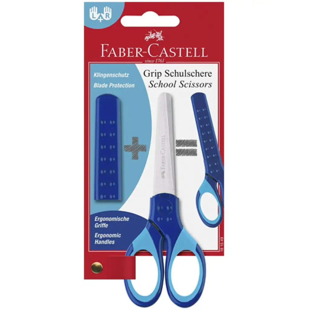 Faber-Castell: Grip iskolai olló kék kép 1