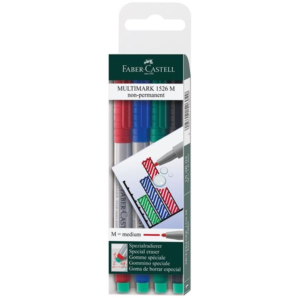 Faber-Castell: Multimark fóliafilc szett M – 4 db kép 1
