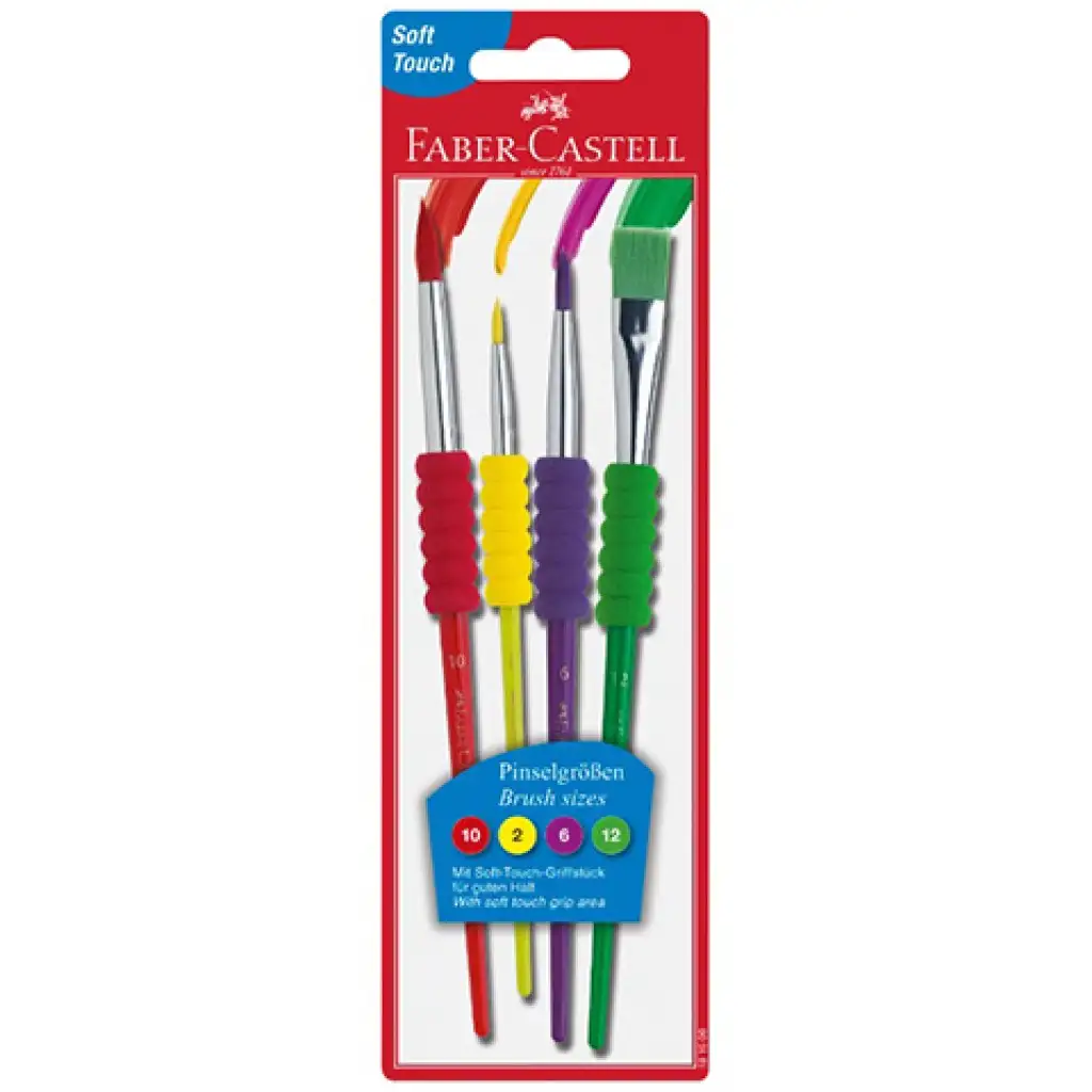 Faber-Castell Soft Touch 4db-os ecsetkészlet kép 1