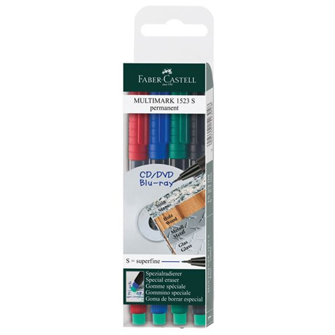Faber-Castell: Multimark alkoholos filc S 0,4mm-es 4db-os készlet kép 1