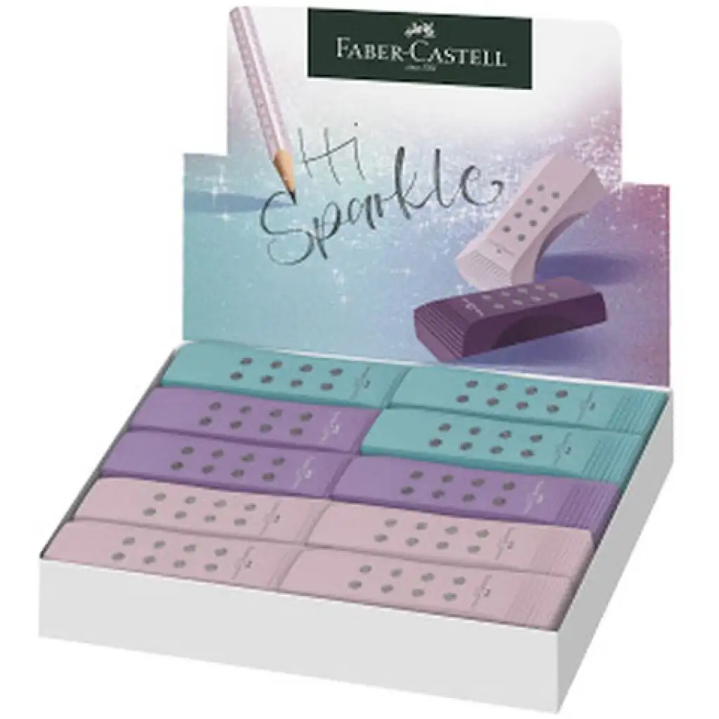 Faber-Castell: RollOn Sparkle pvc mentes radír többféle színben 1db kép 1