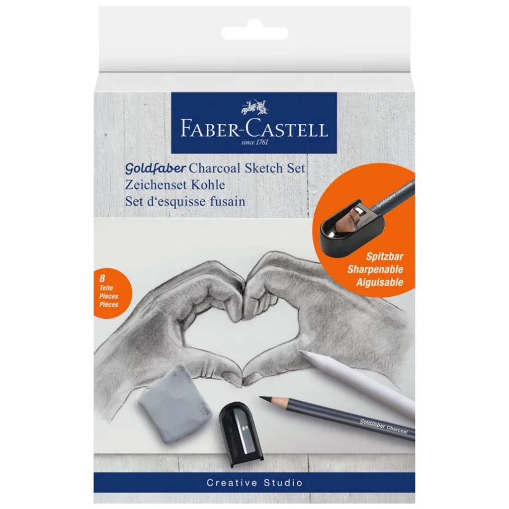 Faber-Castell: Goldfaber rajzszén vázlat szett 8db-os kép 1