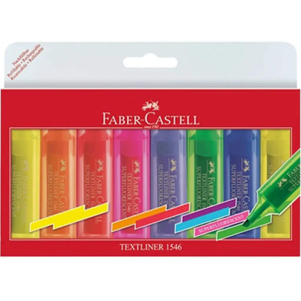 Faber-Castell: Superfluorescent szövegkiemelő szett 8db-os kép 1