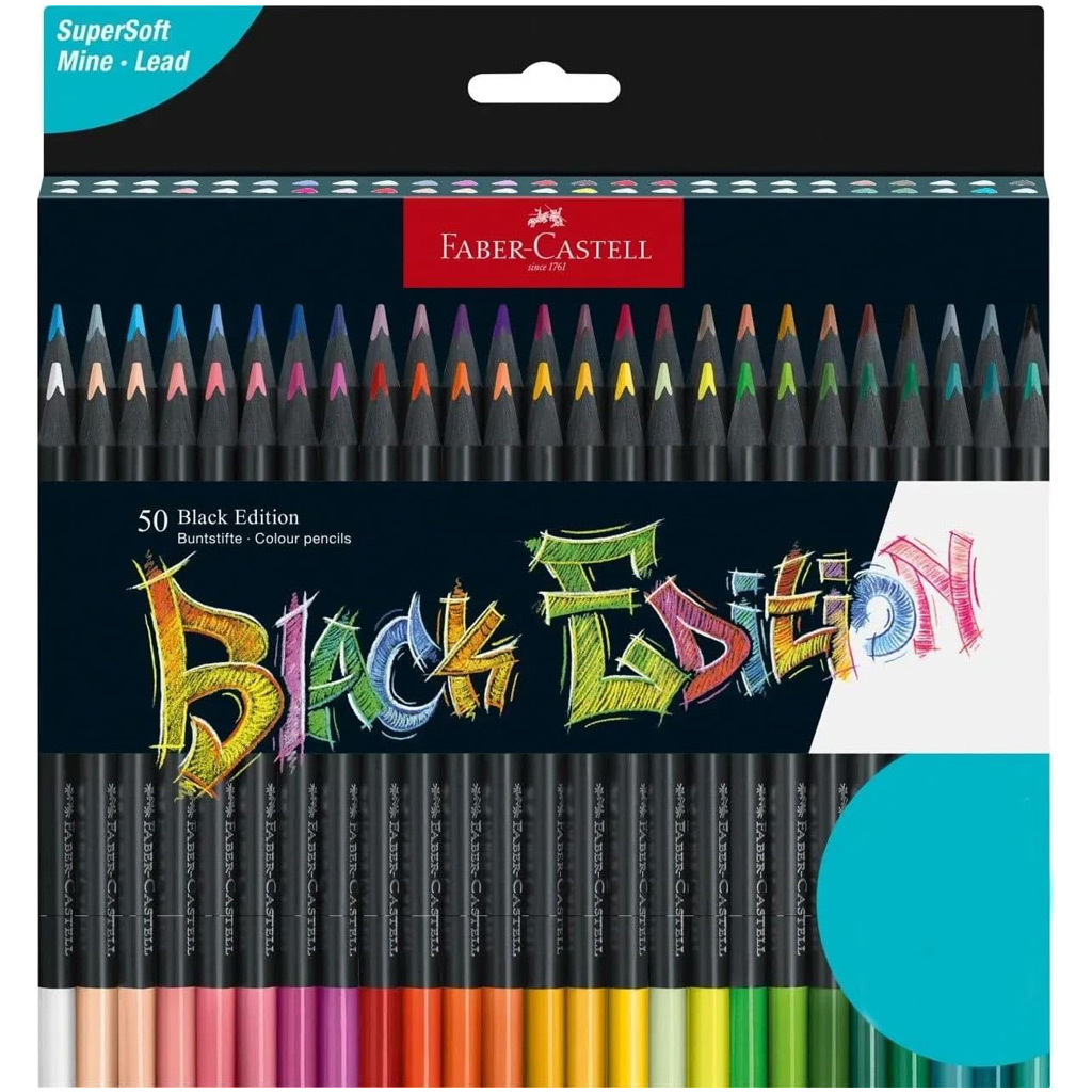 Faber-Castell: Black Edition színes ceruza szett 50db-os kép 1