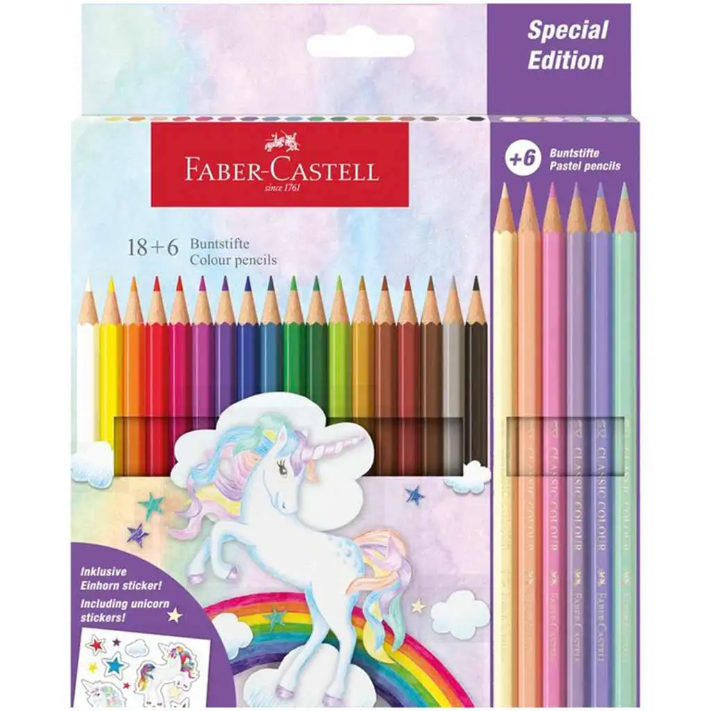 Faber-Castell: Kastélyos színesceruza készlet 18+6db-os csomag kép 1