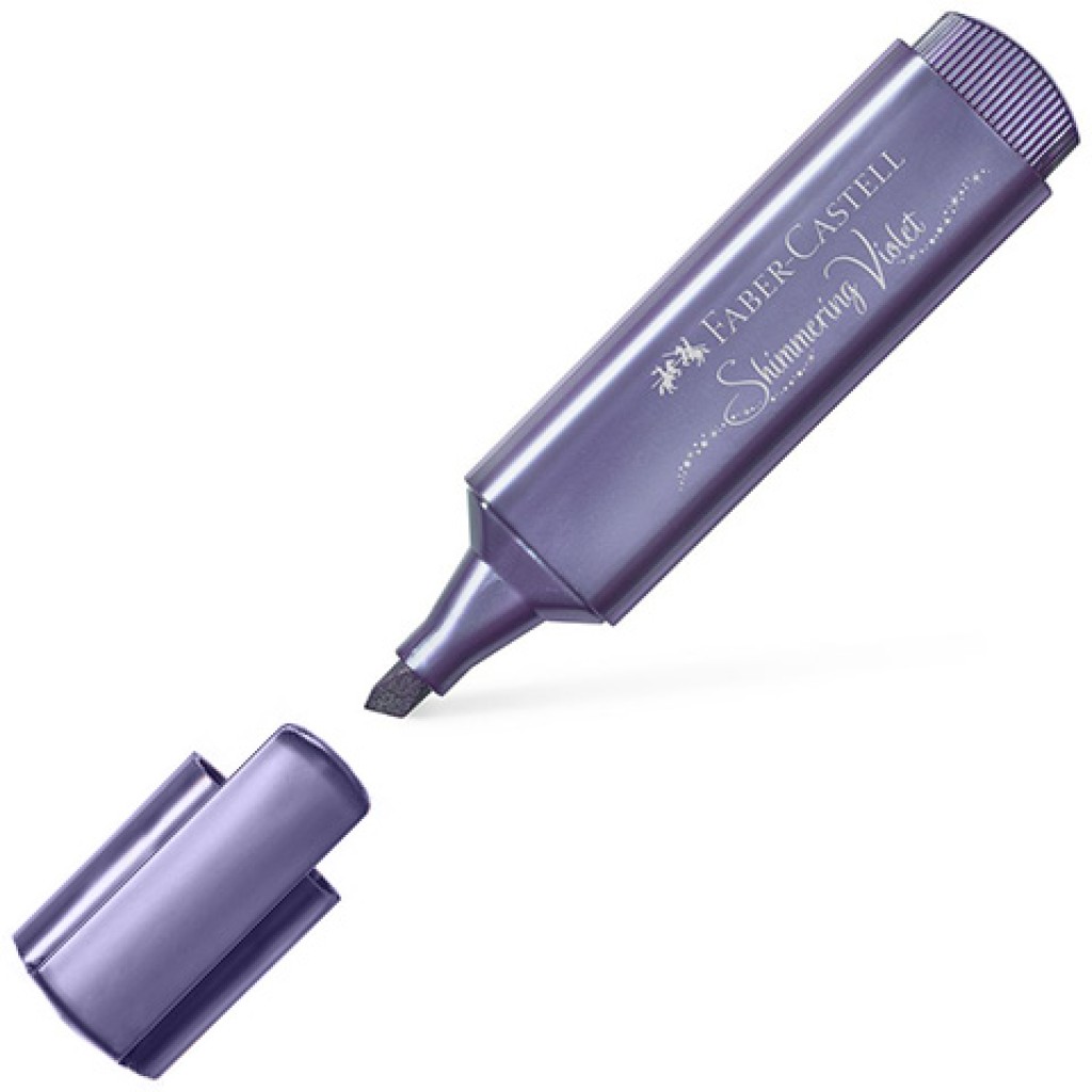 Faber-Castell: 1546 Shimmering violet szövegkiemelő Metál lila színben 1db kép 1