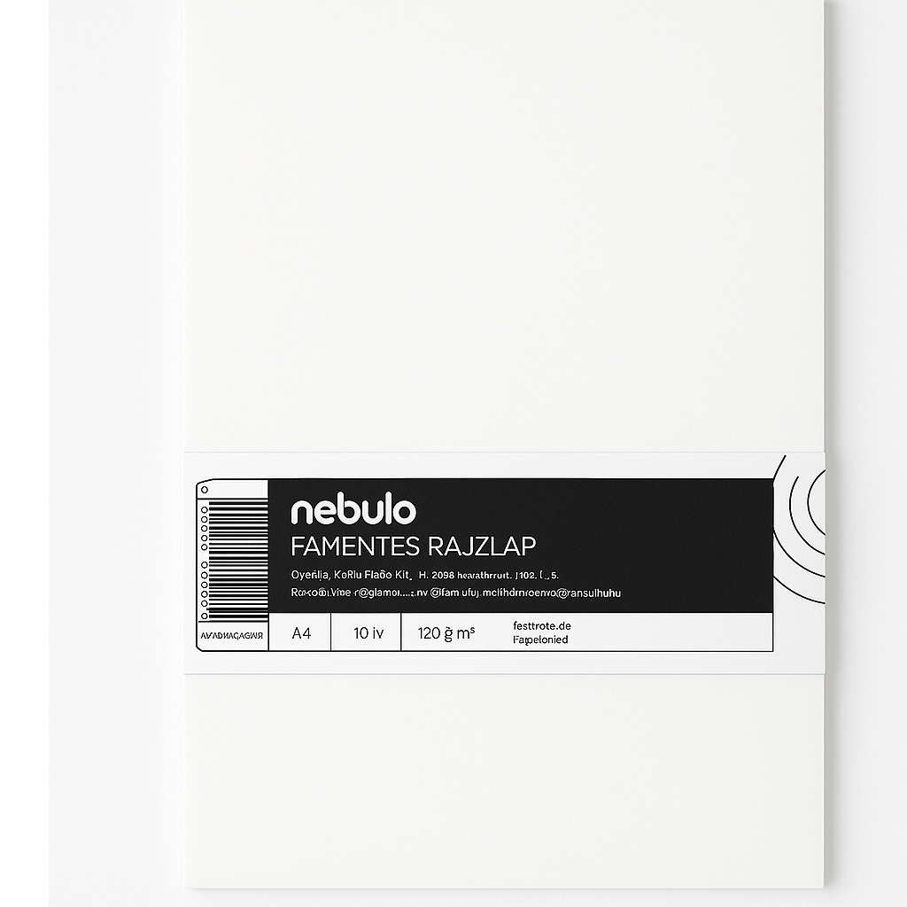 Nebulo: Papírszalagos famentes rajzlap A/4 10db-os kép 1