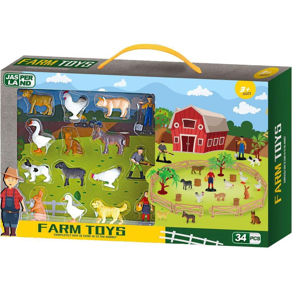 Luna: Jasper Land Farm állatos játékszett 34db-os kép 1