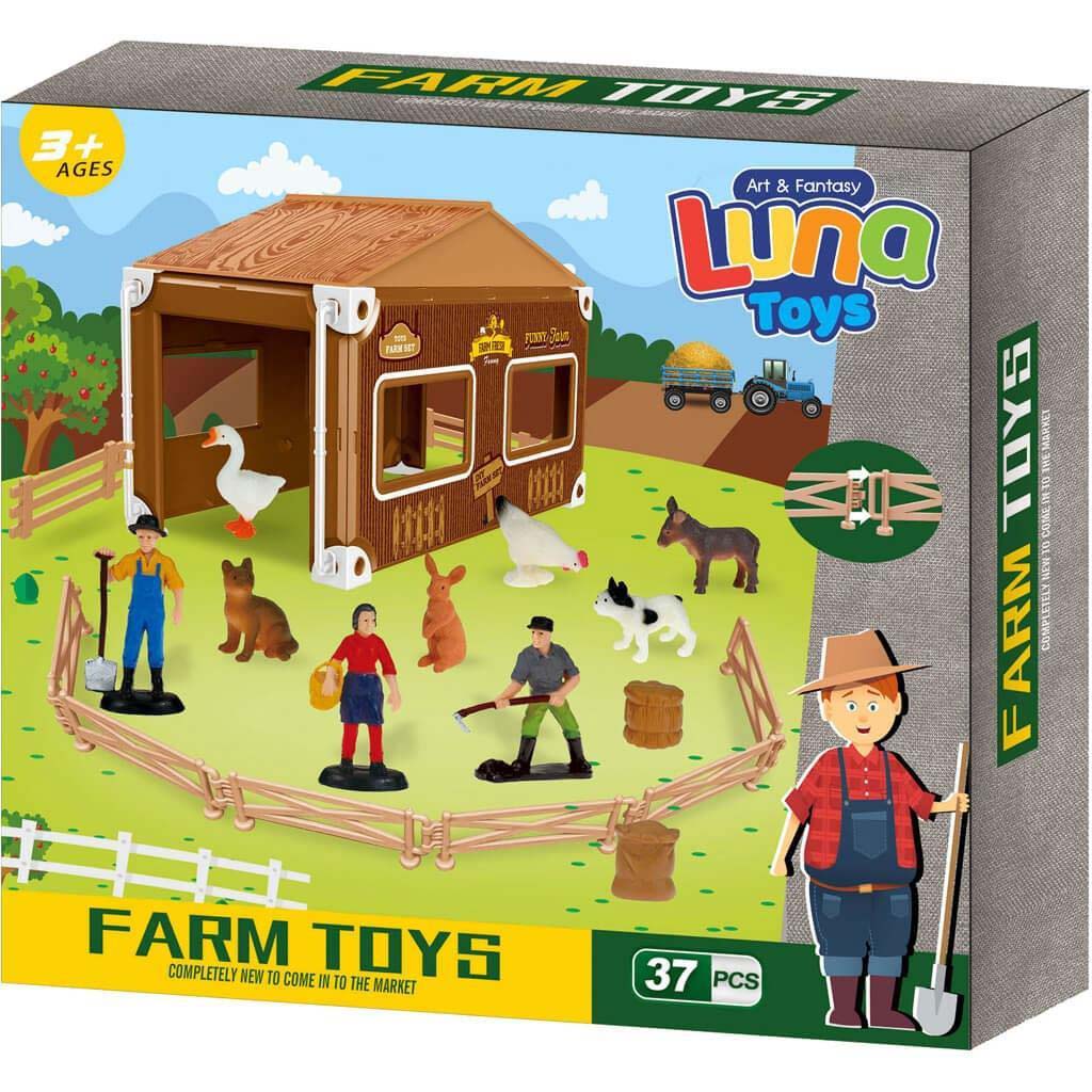Luna: Jasper Land Farm állatos játékszett 37db-os kép 1