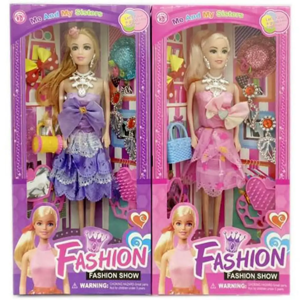 Fashion divatbaba kiegészítőkkel kétféle változatban kép 1