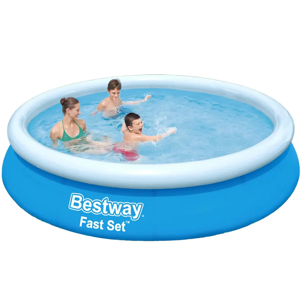 Bestway: Fast Set felfújható peremű medence 366x76cm kép 1