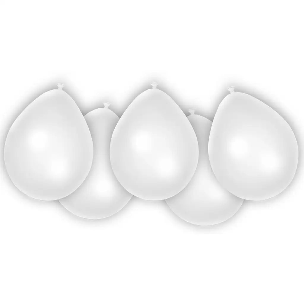 Fehér latex lufi 8db-os szett kép 1