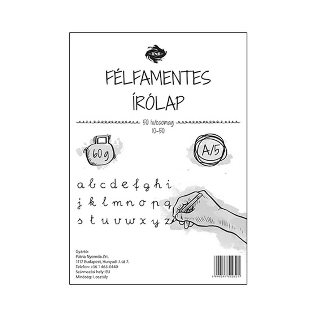 Félfamentes írólap pd A/5 10-50 nejlonos kép 1