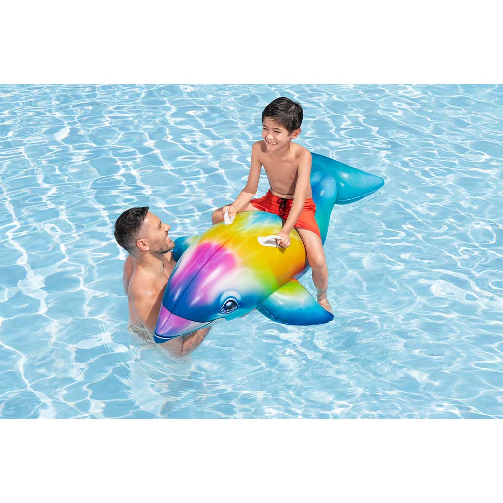 Bestway: Delfin lovagló matrac kapaszkodóval 173x84x46cm kép 3